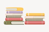 Book spine illustration collage element vector