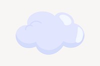 Cloud weather illustration collage element vector