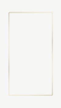 Minimal frame  iPhone wallpaper, golden rectangle psd