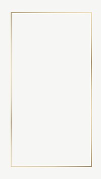 Gold rectangle frame iPhone wallpaper psd