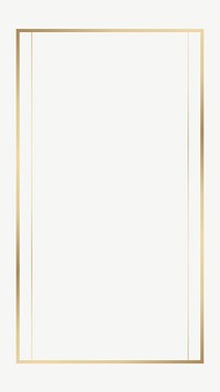 Gold rectangle frame iPhone wallpaper psd