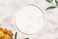 Floral frame background, beige design