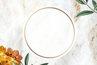 Floral frame background, beige design