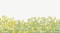 Green bush aesthetic illustration, collage element psd