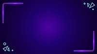 Neon purple border desktop wallpaper