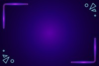 Neon purple border background