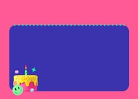 3d retro birthday cake background