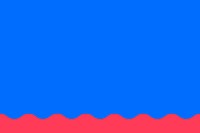 Dark blue background, red wave border