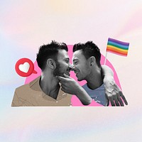 Gay man love, lgbt 3D remix