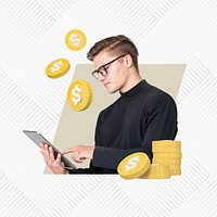 3d financial income isolated design