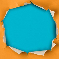 Colorful ripped paper hole background