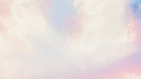 Beautiful cloudy pastel sky desktop wallpaper