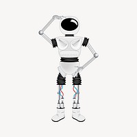 Robot illustration. Free public domain CC0 image.