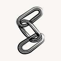 Chain clipart illustration vector. Free public domain CC0 image.