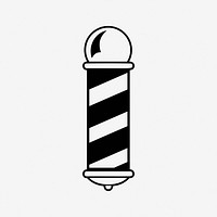 Barber pole illustration. Free public domain CC0 image.