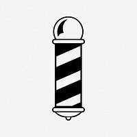 Barber pole clipart illustration psd. Free public domain CC0 image.