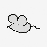 Mouse clipart illustration vector. Free public domain CC0 image.