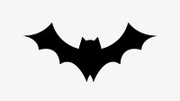 Bat silhouette clipart illustration vector. Free public domain CC0 image.