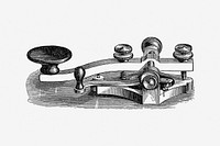 Vintage scale clip art vector. Free public domain CC0 image.