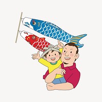 Carp Streamers illustration vector