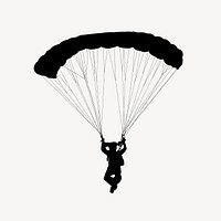 Paraglider silhouette image element