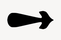 Black arrow image element