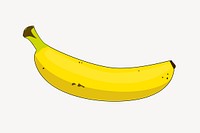 Banana collage element vector