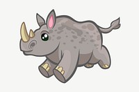 Rhinoceros design element psd