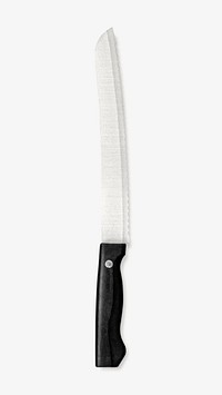 Bread knife isolated image on white
