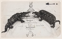 Religious liberty is guaranteed : but can we allow foreign reptiles to crawl all over us? (between 1860 and 1902) by Thomas Nast