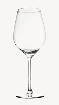 Wine glass collage element psd