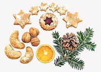 Christmas cookies isolated image