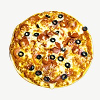 Pizza collage element psd