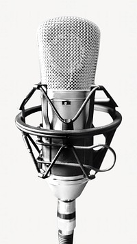 Recording microphone isolated image