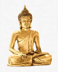 Seated Buddha isolated image