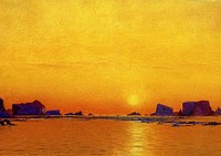 Sunset painting background. Remixed by rawpixel. 