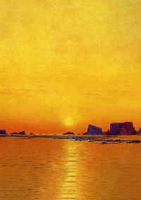 Sunset painting background. Remixed by rawpixel. 