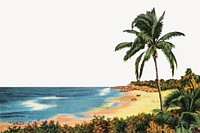 Vintage coast chromolithograph art. Remixed by rawpixel. 