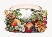 Vintage vegetables chromolithograph art. Remixed by rawpixel. 