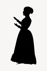 Silhouette woman. Remixed by rawpixel. 