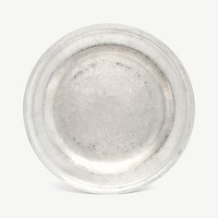 White plate, made by Robert L. Bush psd. Remixed by rawpixel.