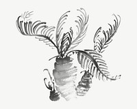 Cycad tree, vintage botanical illustration by Ike Taiga psd. Remixed by rawpixel.