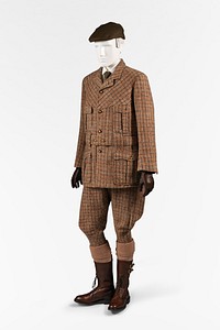 Suit (1890–1900), vintage men's apparel. Original public domain image from The MET Museum.  Digitally enhanced by rawpixel.