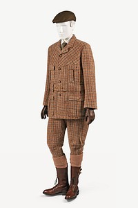 British suit, vintage men's apparel psd. Remixed by rawpixel.