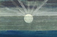 Vintage sunrise background, sky illustration by Mikalojus Konstantinas Čiurlionis. Remixed by rawpixel.