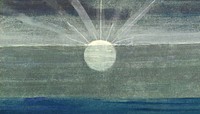 Vintage sunrise background, sky illustration by Mikalojus Konstantinas Čiurlionis. Remixed by rawpixel.