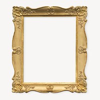 Gold luxury frame, by Friedrich von Amerling. Remixed by rawpixel.