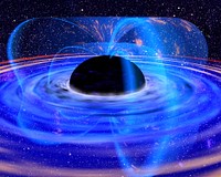 Black hole (2001) photo by XMM-Newton, ESA, NASA. Original public domain image from Wikimedia Commons. Digitally enhanced by rawpixel.
