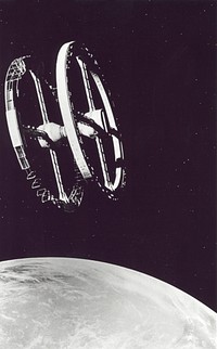 A Space Odyssey Space Station (2001) illustrated photo by NASA. Original public domain image from Wikimedia Commons. Digitally enhanced by rawpixel.