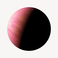 Gradient pink sphere illustration. Remixed by rawpixel.